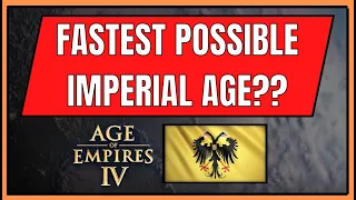 FASTEST Imperial Age?? | Aoe4 HRE