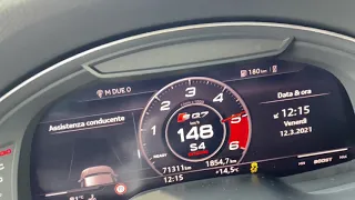 Audi SQ7 Launch control 0/200 km/h acceleration stage 1