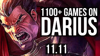 DARIUS vs URGOT (TOP) | 8/1/7, 2.3M mastery, 1100+ games, Dominating | BR Master | v11.11