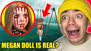 Drone Catches M3GAN Doll at Haunted Park ( *SHES REAL!!* )