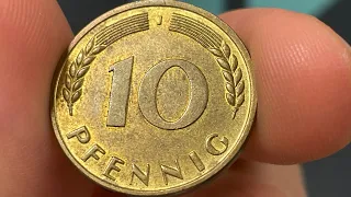 1950 Germany 10 Pfennig Coin • Values, Information, Mintage, History, and More