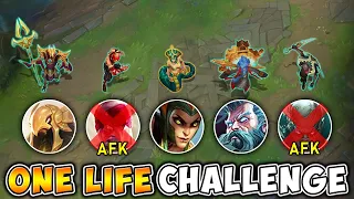 LEAGUE OF LEGENDS BUT IF WE DIE ONCE WE HAVE TO AFK (ZERO DEATHS CHALLENGE)