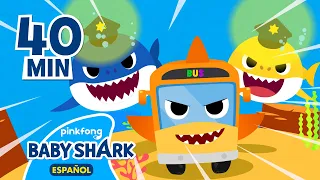 ¡Vamos a recorrer el mar con Bus Tiburón!🚌 | Tiburón Bebé | + Recopilación | Baby Shark en español