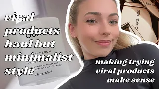 VIRAL BEAUTY PRODUCTS SEPHORA HAUL BUT MINIMALIST STYLE * OUAI, HOURGLASS AND MORE * [shesfrench]