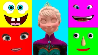 Funny Wrong Heads face Frozen 2 Elsa Puzzle Disney Princess #27