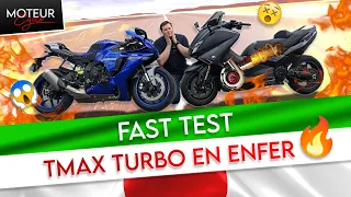 🤯 Un TMAX Turbo ça fume une R1 ??? Fast Test #6 - Moteur Cycle