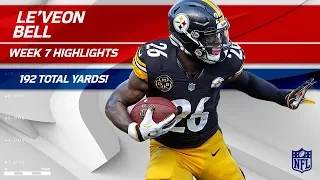 Le'Veon Bell's Big Game w/ 192 Total Yards! | Bengals vs. Steelers | Wk 7 Player Highlights