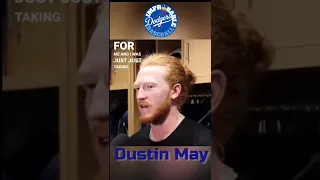 Dustin May postgame interview (Part 1) Dodgers vs Marlins 8/20 #shorts #dodgers #dustinmay
