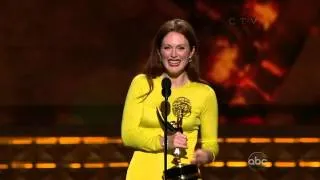 Julianne Moore winning an Emmy for "Game Change"