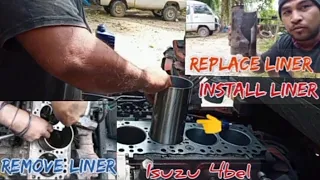 ISUZU 4BE1 How To Remove Liner & Install | tutorial video