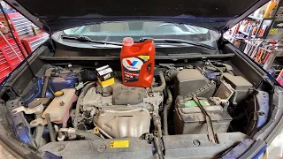 How to change the engine oil and filter on a 2015 Toyota Rav4