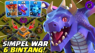 SIMPEL TAPI MANTAP! ZAP DRAGON BALLOON MINION (DRAGLOONION) - STRATEGI WAR/PUSH TH 8 | COC INDONESIA