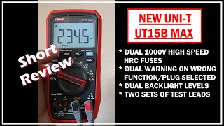 New UNI-T UT15B Max True RMS Digital Multimeter | Short Review [CC]