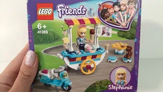 #Lego Friends Стефани и Тележка с Мороженым Конструктор 6+ LEGO 41389 Распаковка
