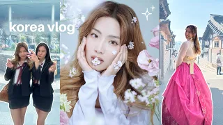 KOREA vlog | hanboks, cafes, lotte world, skincare and more!