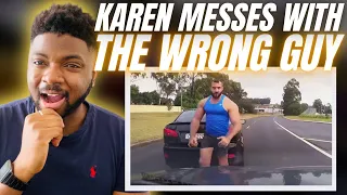 🇬🇧BRIT Reacts To KAREN MESSES WITH THE WRONG GUY!