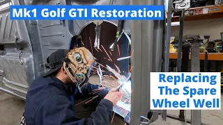 Replacing The Spare Wheel Well - Golf Episode 28 Volkswagen Mk1 Golf GTI Resto