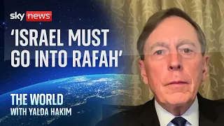 US top former general : 'Israel must go into Rafah' | The World with Yalda Hakim