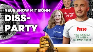 Neue Promi-Show - "Diss Party" mit Böhmermann, Lauterbach und Bosetti