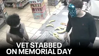 Military vet working on Memorial Day stabbed during gas station robbery in Denton