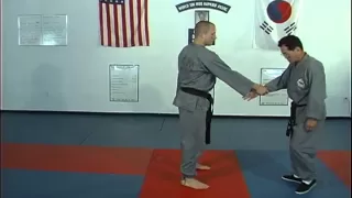 Hapkido Cross Hand Wrist Grab Techniques 5 thru 8 by Ji Han Jae