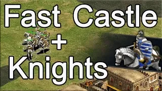 AoE2 Build Order | Fast Castle into Knights!