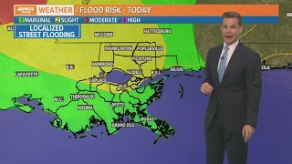 New Orleans Weather: Heavy rain with a few strong storms possible