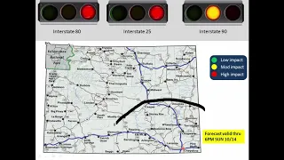 WYDOT Weather Impacts For 10 13 to 10 15