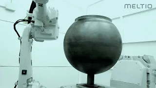 3D Printed Metal Spherical Tank for the Oil & Gas Industry - Meltio Engine Robot Integration