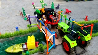 Top Diy tractor making mini Concrete bridge #03 | diy tractor | water pump| @KeepVilla | Toyye |
