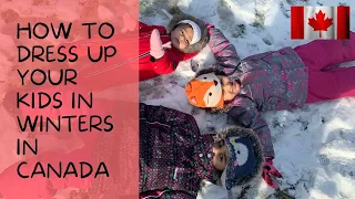 How to dress your kids in winters in Canada|Winters in Canada | Kids winter clothing |New immigrants