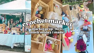 come to the market with me! market prep, how much $$ i made, and bestsellers 🌼
