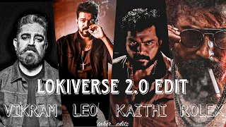 LOKIVERSE EDIT | LOKIVERSE 2.0|@AnirudhOfficial |#vikram #leo #kaithi #rolex #anirudh