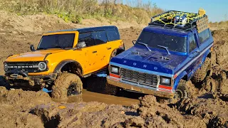 БИТВА ПОКОЛЕНИЙ! ... Новый Ford Bronco 2021 против древнего на бездорожье ... RC OFFroad 4x4