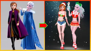 Disney Princess Glow Up In Noel - Frozen Elsa Anna Transformation