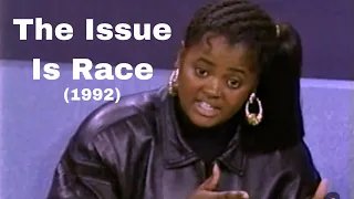 The Issue Is Race - A Crisis In Black and White (1992) | Phil Donahue Sister Souljah Debate COMPLETE