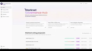 Как заделигировать голоса валидатору сети. Активности в сети Starknet.