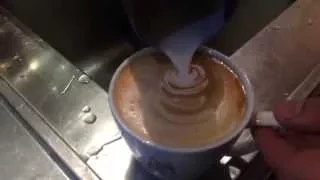 How to make a milky coffee Milchkaffee zubereiten Milchkaffee in 1 min zubereiten BARISTA