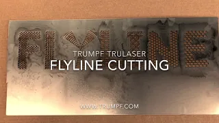 Trumpf TruLaser 5030 10 kw TruDisk showing FlyLine Cutting Techniques