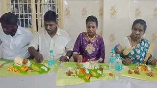 South Indian marriage reception function night dinner full vegetarian food