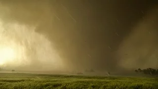 TOO CLOSE TO EF4 TORNADO - Inside Debris Cloud in 4K