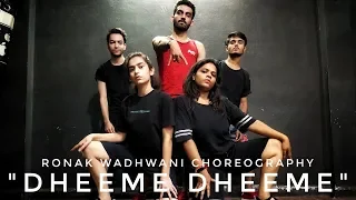 Dheeme Dheeme | Tony Kakkar ft. Neha Sharma | Ronak Wadhwani Choreography | Bollywood Dance