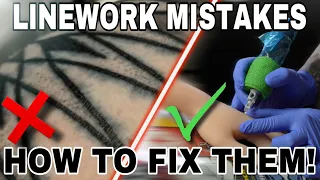 Beginner Tattoo Artist Mistakes - Line Work - How To Fix It