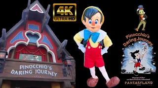 Pinocchios Daring Journey | 4K POV |  Fantasyland in Disneyland