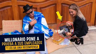 Millonario puso a prueba la honestidad de sus empleados | millonario pone a prueba a sus empleados