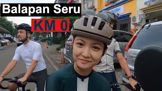 Dua Goweser Putri Jakarta, Balapan Seru di KM 0 | Training | Andri Prawata Cycling