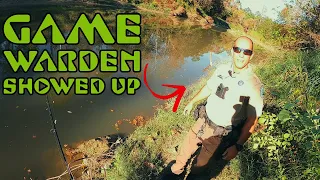 Game Warden showed up while I was fishing for white bass| cypress creek fishing | white bass fishing