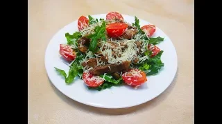 Вкусный салат на праздник "Тёплый салат со свининой"