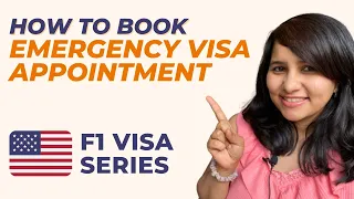 F1 visa emergency appointment -  Step by step guide | USA student visa fall 2021 | Shachi Mall