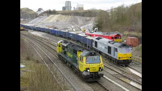 DCRail 60046 on 6Z82 & the usual "Shed Fest" at Peak Forest / Dove Holes